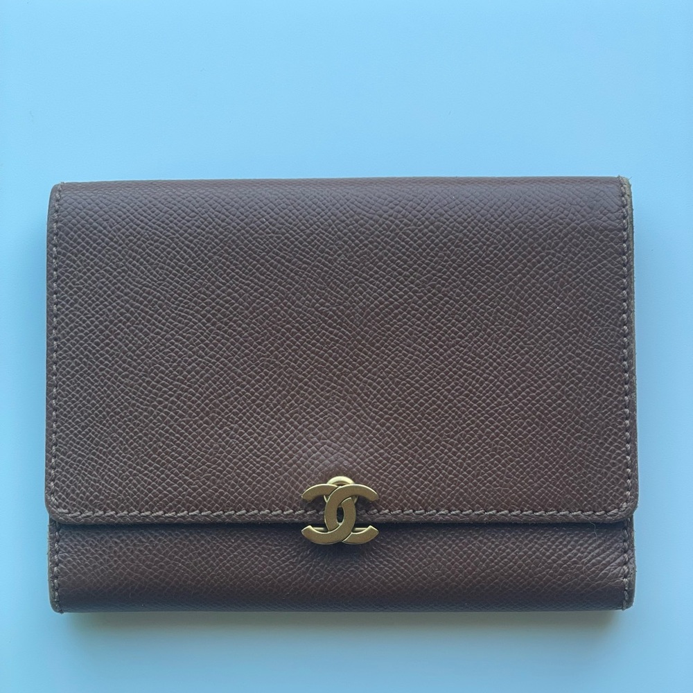 Brown Chanel Trifold wallet